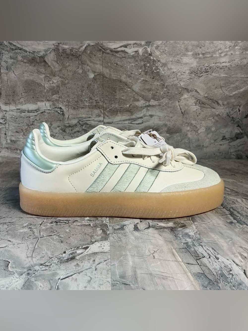 Adidas Sambae Linen Green (Women's) - Picture 3 of 4
